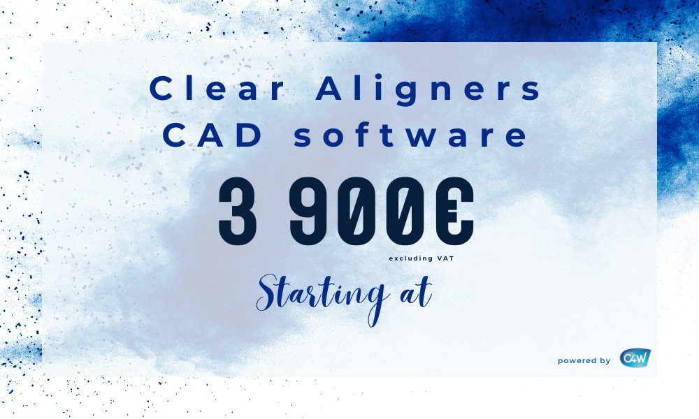 Clear aligners cad software starting at 3900€